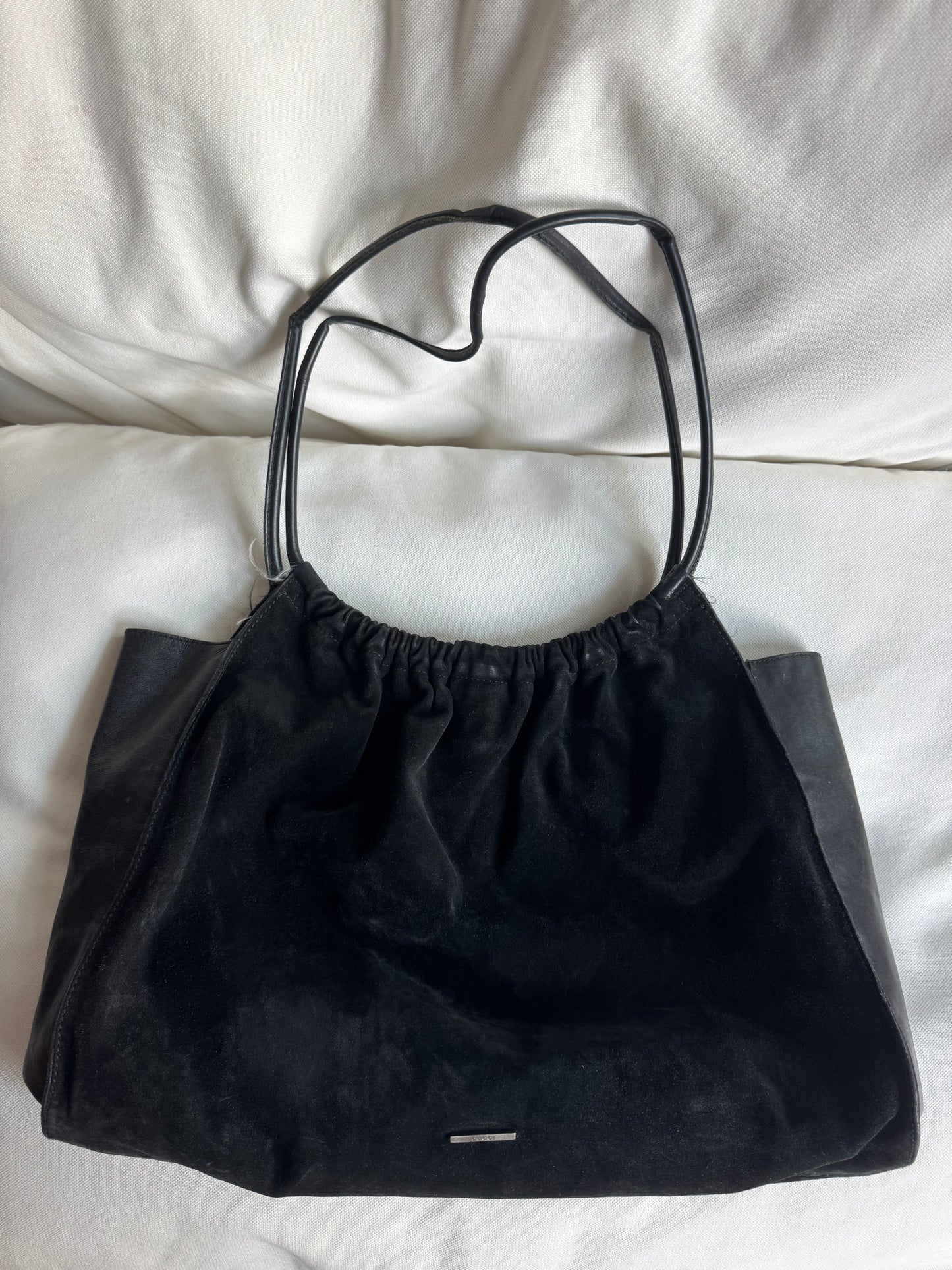 Tom Ford Era Gucci Suede Bag