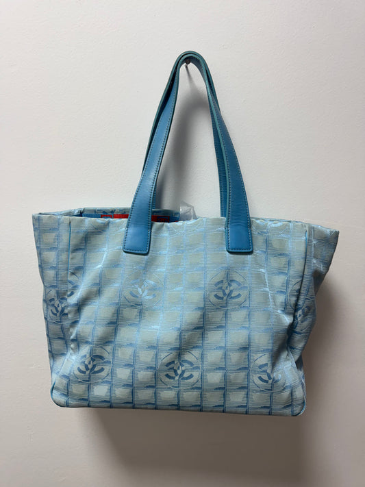 Baby Blue Chanel Nylon Bag (#1)