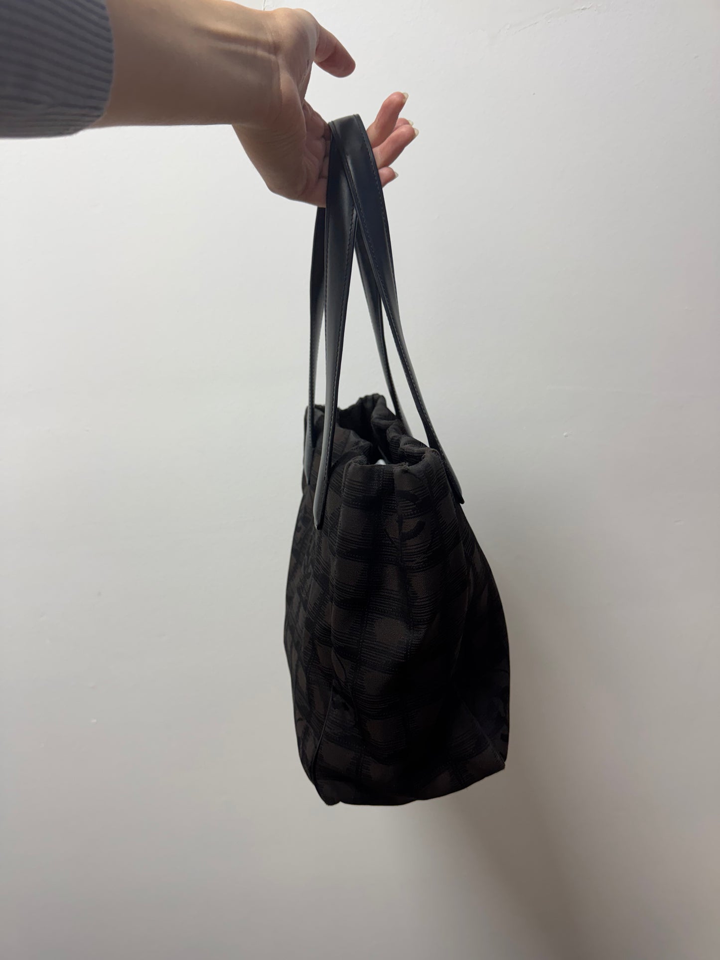 Dark Brown Mini Chanel Nylon Bag (#2)