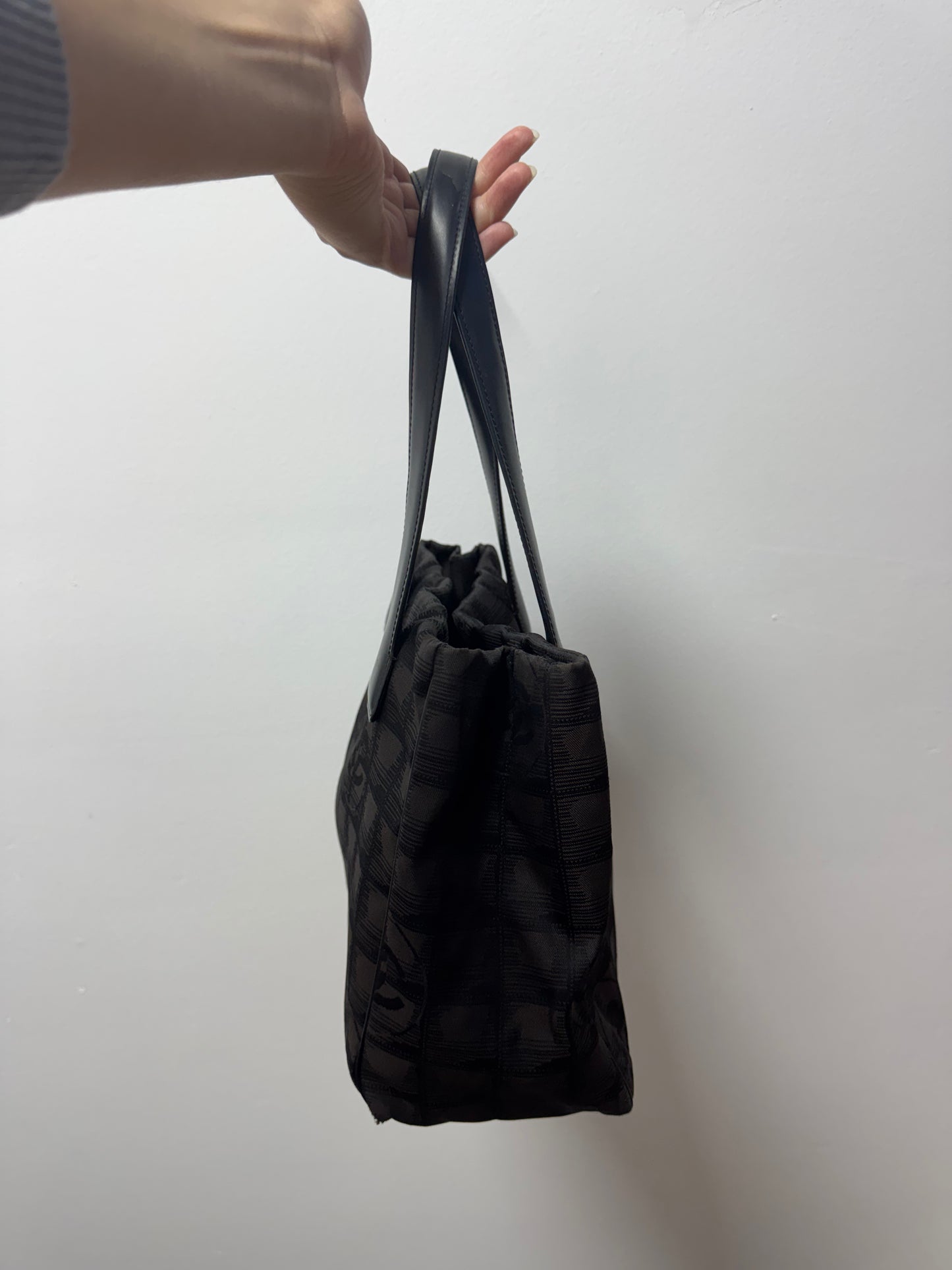 Dark Brown Mini Chanel Nylon Bag (#2)